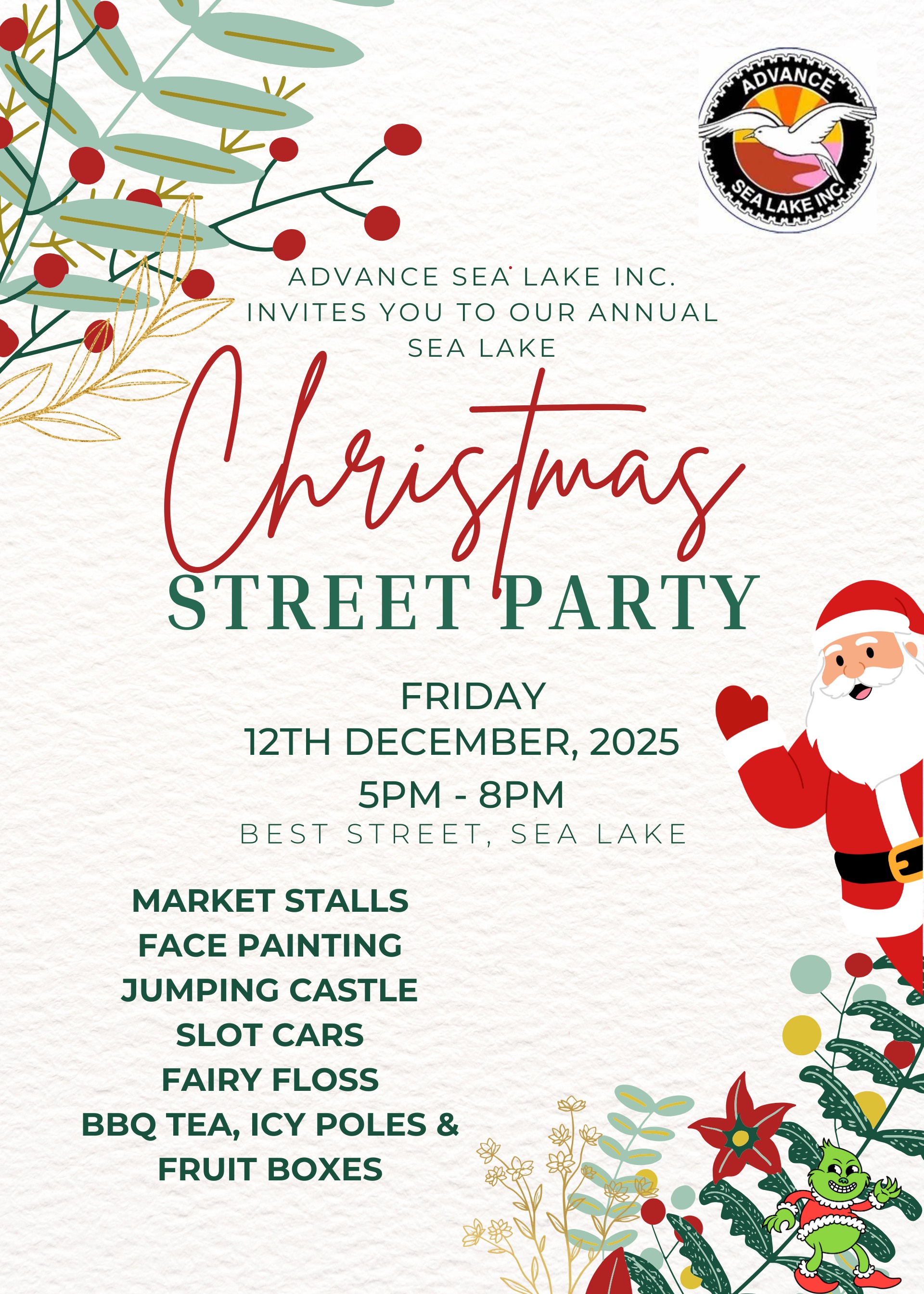 Christmas Street Party flyer Christmas Street Party flyer