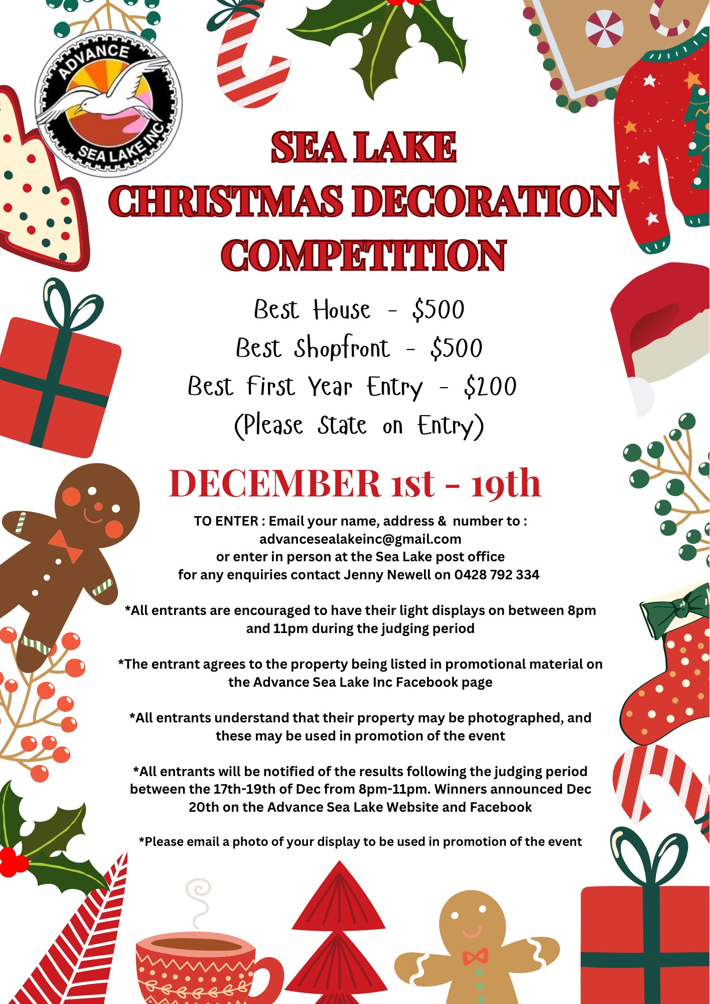Christmas Decorated Houses and Businesses flyer Christmas Decorated Houses and Businesses flyer