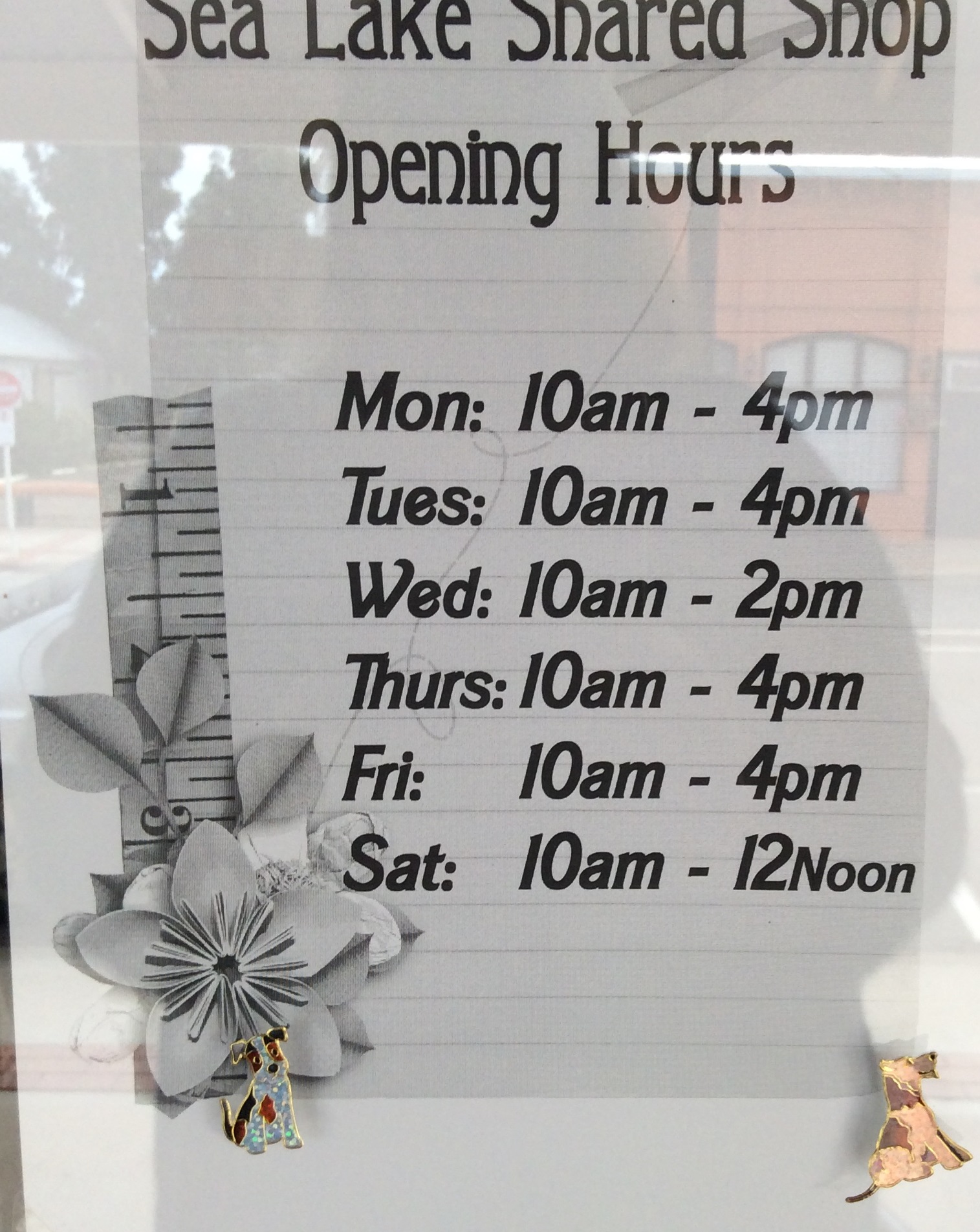 Shared Shop Opening Hours